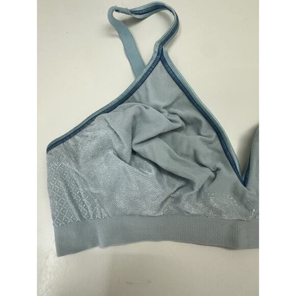 Barley There Womens Bra Size Large Blue Wireless Unpadded - Picture 2 of 9